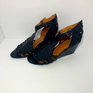 Gladiator wedge leather sandals
